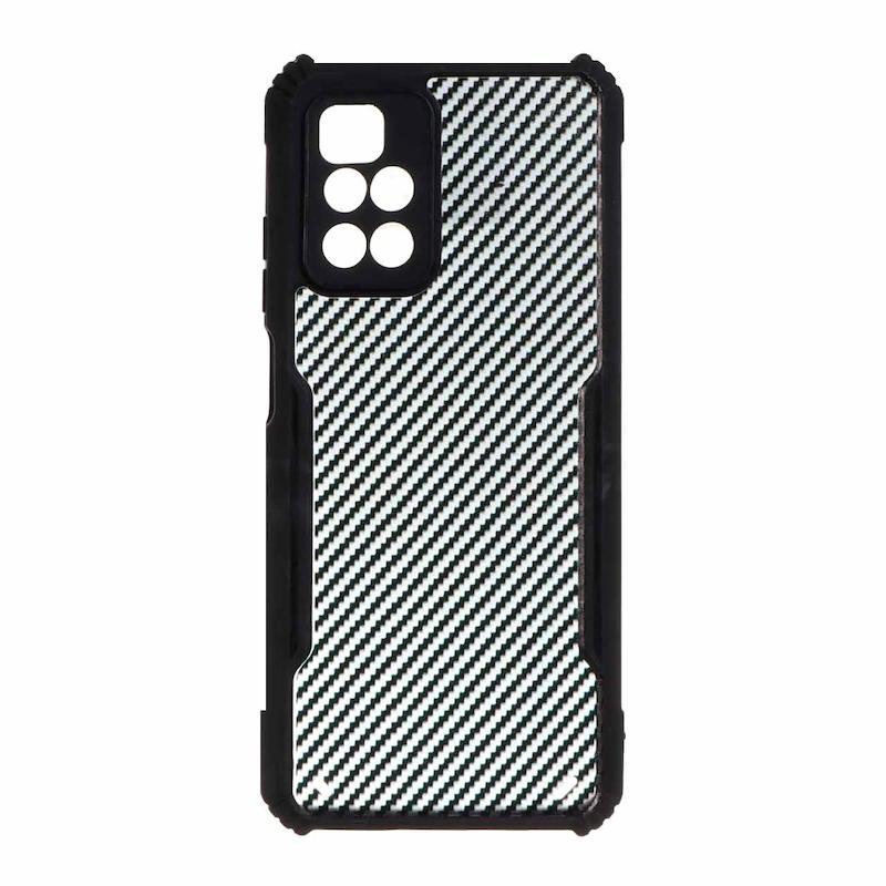 قاب گوشی Redmi 10 / Redmi 10 Prime شیائومی نیوزون هاشور ایربگ دار محافظ لنزدار مشکی کد 105738