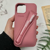 قاب گوشی iPhone 13 / iPhone 14 / iPhone 15 آیفون سیلیکونی پاک کنی اورجینال rhode روود همراه با لیپ گلاس کالباسی کد 106359