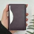  ولت جاکارتی چرمی اورجینال مگ سیف دار Leather Magsafe Wallet بنفش کد 105957