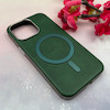 قاب گوشی iPhone 13 Pro آیفون لاکچری چرمی HARD مگ سیف دار سبز کد 105808