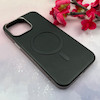 قاب گوشی iPhone 15 Pro Max آیفون لاکچری چرمی HARD مگ سیف دار مشکی کد 105820