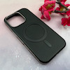 قاب گوشی iPhone 16 Pro آیفون لاکچری چرمی HARD مگ سیف دار مشکی کد 105829