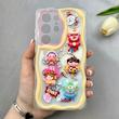 قاب گوشی Galaxy S24 Ultra سامسونگ ژله ای شفاف بالشتی سه بعدی عروسکی فانتزی محافظ لنز دار کد 105894