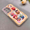 قاب گوشی Galaxy S24 Ultra سامسونگ ژله ای شفاف بالشتی سه بعدی عروسکی فانتزی محافظ لنز دار کد 105894