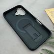 قاب گوشی iPhone 16 آیفون اورجینال ضد ضربه مات هولدر دار مگ سیف دار سرمه ای کد 106618