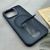 قاب گوشی iPhone 16 Pro آیفون اورجینال ضد ضربه مات هولدر دار مگ سیف دار سرمه ای کد 106619