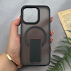 قاب گوشی iPhone 16 Pro آیفون اورجینال ضد ضربه مات هولدر دار مگ سیف دار مشکی کد 106622