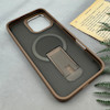 قاب گوشی iPhone 16 Pro Max آیفون اورجینال ضد ضربه مات هولدر دار مگ سیف دار قهوه ای کد 106625
