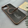 قاب گوشی iPhone 16 Pro Max آیفون اورجینال ضد ضربه مات هولدر دار مگ سیف دار قهوه ای کد 106625