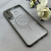 قاب گوشی Galaxy A20 / A30 سامسونگ پشت طلقی شفاف طرح مگ سیف دور سیلیکونی خاکستری کد 106243