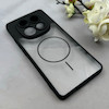قاب گوشی Redmi Note 14 Pro 5G / Redmi Note 14 Pro Plus / Poco X7 شیائومی پشت طلقی شفاف طرح مگ سیف دور سیلیکونی مشکی کد 106287