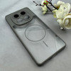قاب گوشی Redmi Note 14 Pro 5G / Redmi Note 14 Pro Plus / Poco X7 شیائومی پشت طلقی شفاف طرح مگ سیف دور سیلیکونی خاکستری کد 106288
