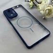 قاب گوشی Redmi Note 10 Pro 4G / Redmi Note 10 Pro Max شیائومی پشت طلقی شفاف طرح مگ سیف دور سیلیکونی سرمه ای کد 106308