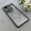 قاب گوشی Redmi Note 13 Pro 4G / Poco M6 Pro 4G شیائومی پشت طلقی شفاف طرح مگ سیف دور سیلیکونی خاکستری کد 106325