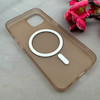 قاب گوشی iPhone 13 / iPhone 14 آیفون اسلیم Slim مگ سیف دار اورجینال ایر اسکین مات قهوه ای کد 106162