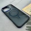 قاب گوشی iPhone 16 Pro Max آیفون ضدضربه اورجینال Camera Protection مگ سیف دار شفاف سرمه ای کد E21-106418
