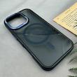 قاب گوشی iPhone 16 Pro آیفون ضدضربه اورجینال Camera Protection مگ سیف دار شفاف سرمه ای کد 106422