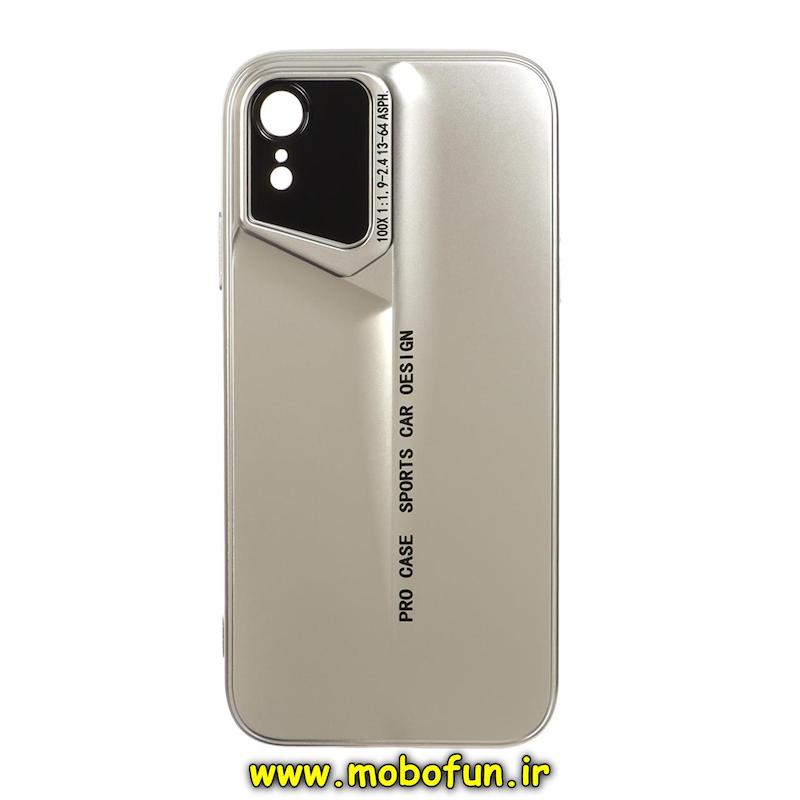 قاب گوشی iPhone XR آیفون سری Porsche Design پورش دیزاین Hard LUXURY محافظ لنز دار نقره ای کد 94524