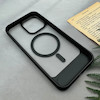 قاب گوشی iPhone 15 Pro Max آیفون استندشو مگ سیف دار اورجینال مات مشکی کد 106433