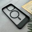 قاب گوشی iPhone 15 Pro Max آیفون استندشو مگ سیف دار اورجینال مات مشکی کد 106433