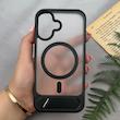 قاب گوشی iPhone 16 آیفون استندشو مگ سیف دار اورجینال مات مشکی کد 106448