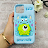 قاب گوشی iPhone 13 / iPhone 14 / iPhone 15 آیفون سیلیکونی پاک کنی طرح سالیوان و مایک پاپ سوکت برجسته کد 106176