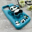 قاب گوشی iPhone 13 Pro Max آیفون سیلیکونی پاک کنی طرح پاندا پاپ سوکت برجسته کد 106186