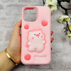 قاب گوشی iPhone 13 Pro Max آیفون سیلیکونی پاک کنی طرح Piggy برجسته کد 106200
