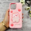 قاب گوشی iPhone 13 Pro Max آیفون سیلیکونی پاک کنی طرح Piggy برجسته کد 106200