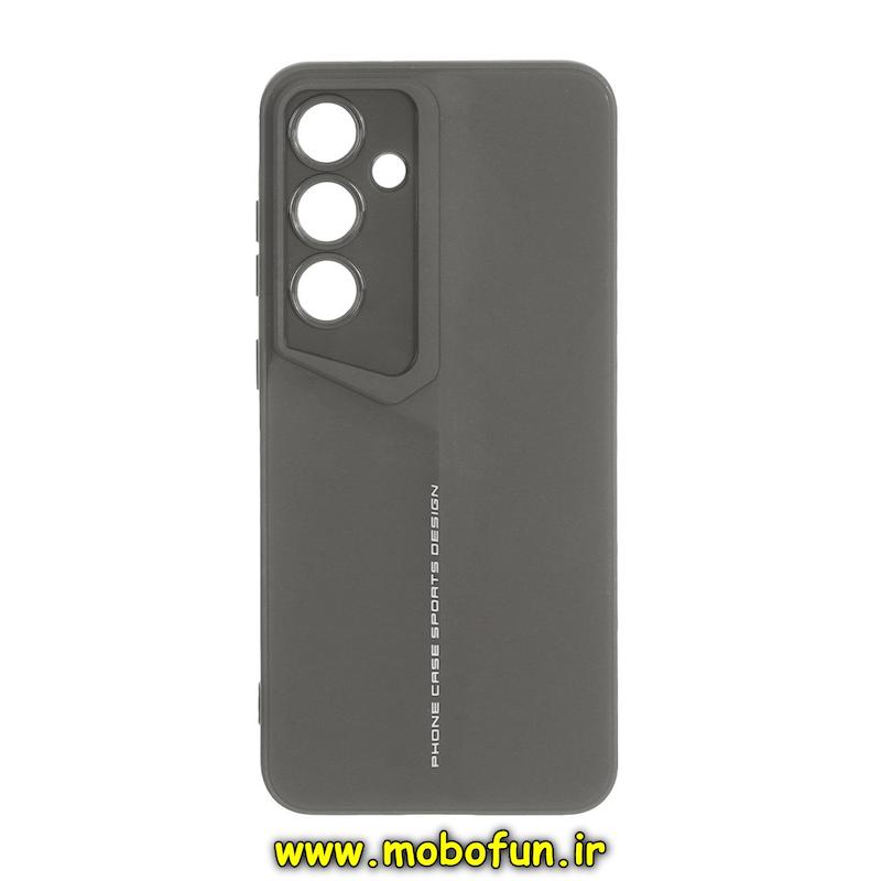 قاب گوشی Galaxy S24 FE سامسونگ سری Porsche Design سیلیکونی ژله ای محافظ لنز دار خاکستری کد 94631