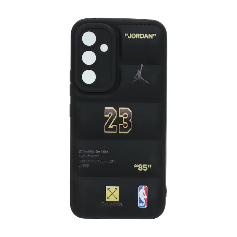 قاب گوشی Galaxy A54 سامسونگ سیلیکون ژله ای پافر PC فانتزی زیر بسته محافظ لنز دار اسپرت مشکی کد 106838