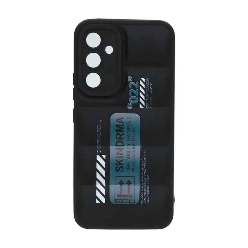 قاب گوشی Galaxy A54 سامسونگ سیلیکون ژله ای پافر PC فانتزی زیر بسته محافظ لنز دار اسپرت مشکی کد 106845