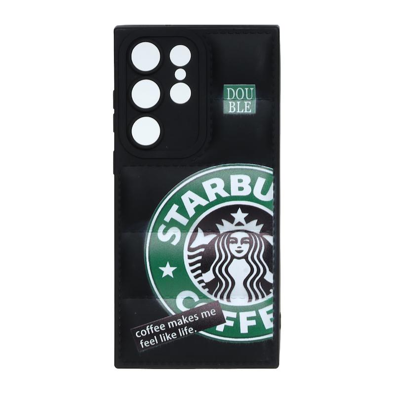 قاب گوشی Galaxy S23 Ultra سامسونگ سیلیکون ژله ای پافر PC فانتزی زیر بسته محافظ لنز دار اسپرت مشکی کد 106864