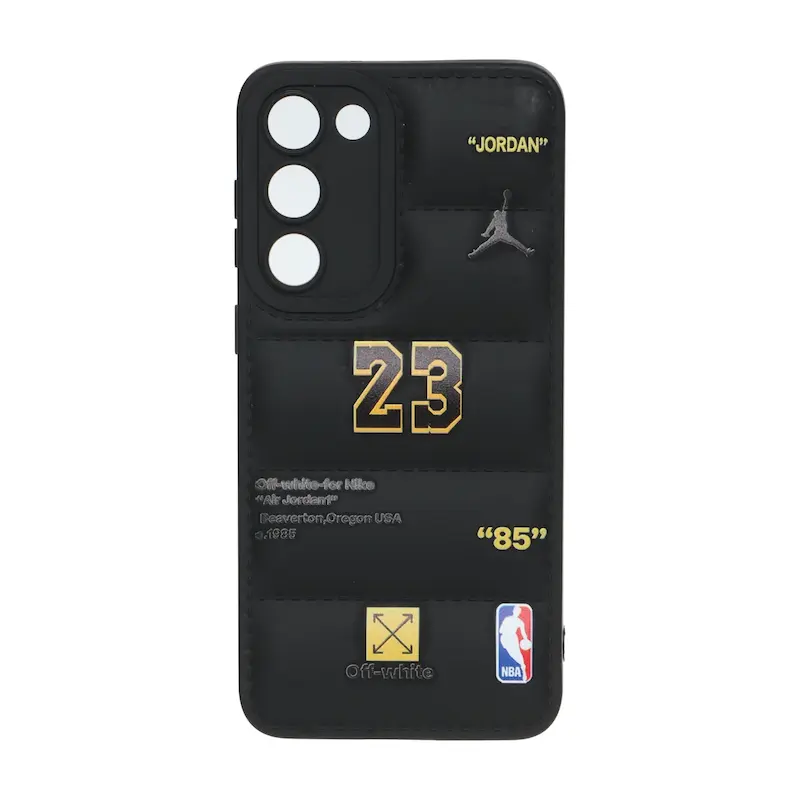 قاب گوشی Galaxy S23 Plus سامسونگ سیلیکون ژله ای پافر PC فانتزی زیر بسته محافظ لنز دار اسپرت مشکی کد 106866