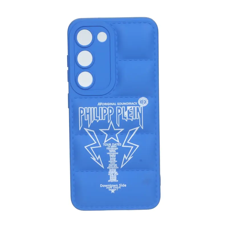 قاب گوشی Galaxy S23 سامسونگ سیلیکون ژله ای پافر PC فانتزی زیر بسته محافظ لنز دار اسپرت آبی کد 106881