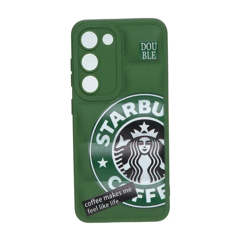 قاب گوشی Galaxy S23 سامسونگ سیلیکون ژله ای پافر PC فانتزی زیر بسته محافظ لنز دار اسپرت سبز کد 106882