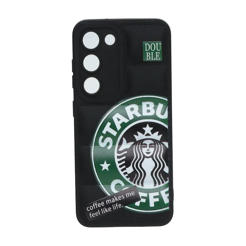 قاب گوشی Galaxy S23 سامسونگ سیلیکون ژله ای پافر PC فانتزی زیر بسته محافظ لنز دار اسپرت مشکی کد 106884