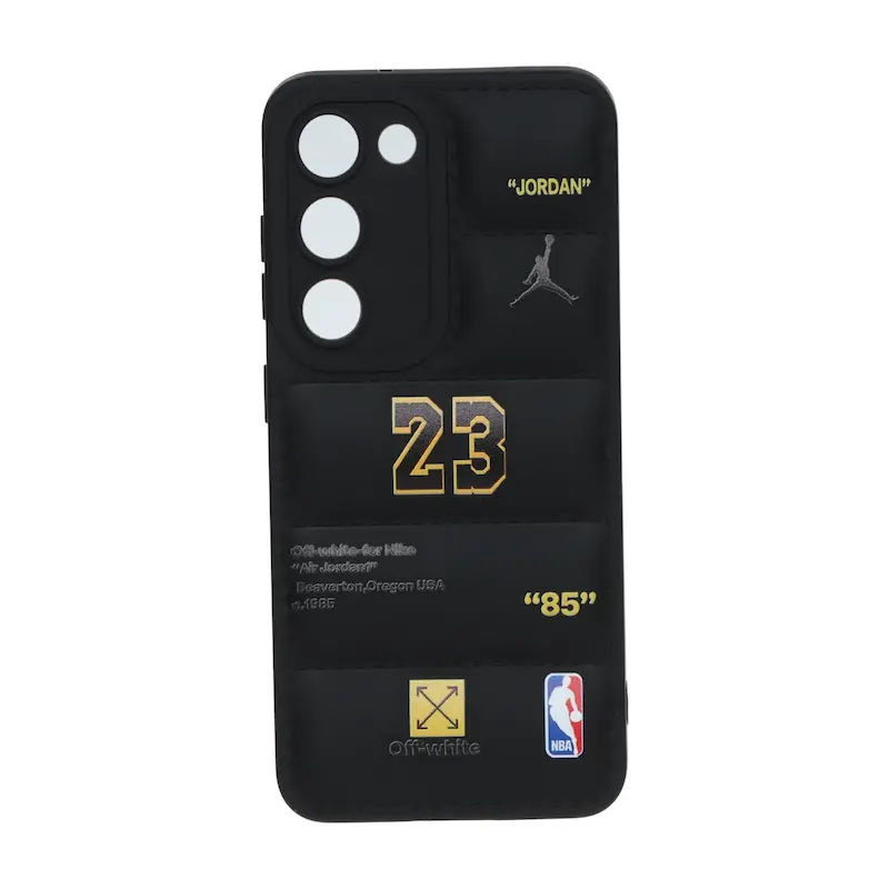 قاب گوشی Galaxy S23 سامسونگ سیلیکون ژله ای پافر PC فانتزی زیر بسته محافظ لنز دار اسپرت مشکی کد 106885