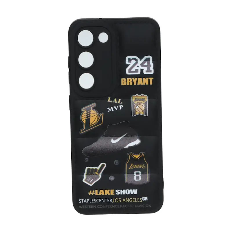 قاب گوشی Galaxy S23 سامسونگ سیلیکون ژله ای پافر PC فانتزی زیر بسته محافظ لنز دار اسپرت مشکی کد 106887