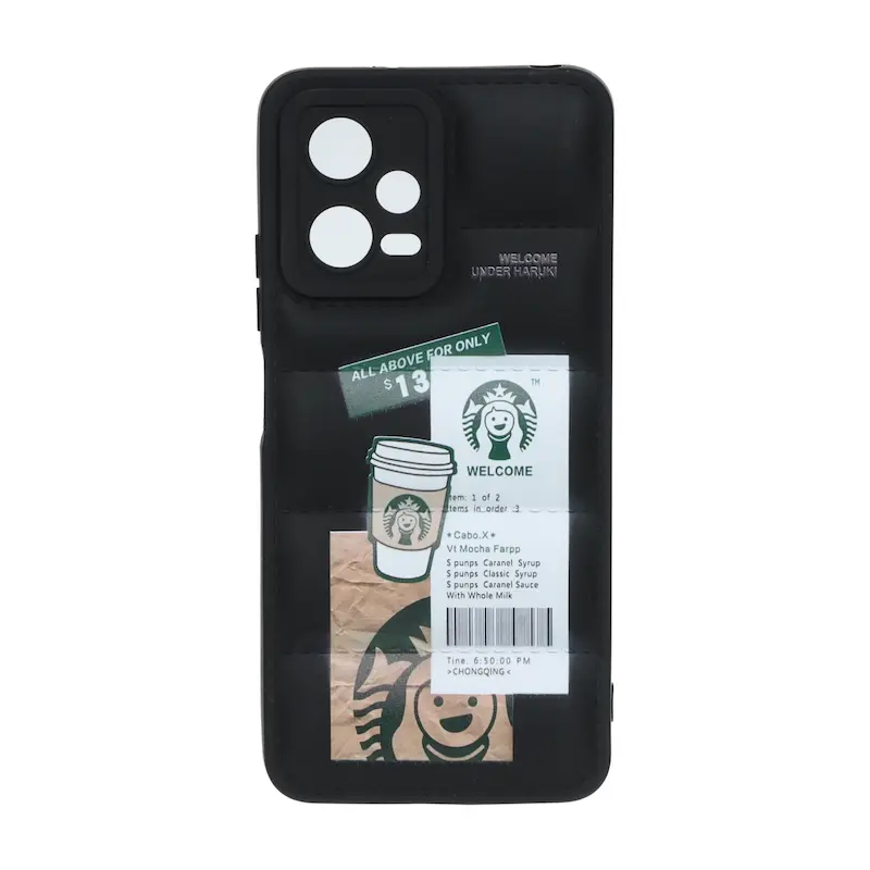 قاب گوشی Redmi Note 12 5G / Poco X5 شیائومی سیلیکون ژله ای پافر PC فانتزی زیر بسته محافظ لنز دار اسپرت مشکی کد 106900