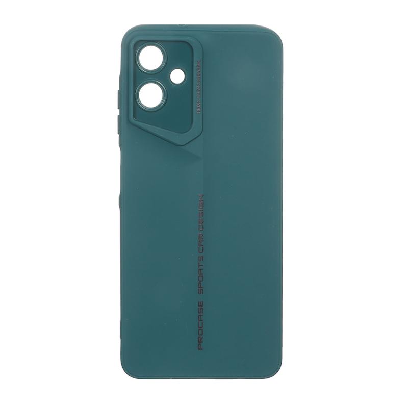 قاب گوشی Galaxy A06 سامسونگ سری Porsche Design سیلیکونی ژله ای محافظ لنز دار سبز کد 106689