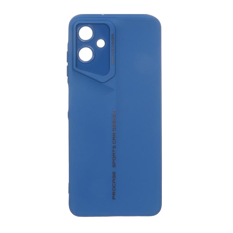 قاب گوشی Galaxy A06 سامسونگ سری Porsche Design سیلیکونی ژله ای محافظ لنز دار آبی کد 106692