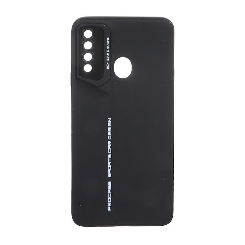 قاب گوشی Galaxy A20S سامسونگ سری Porsche Design سیلیکونی ژله ای محافظ لنز دار مشکی کد 106702