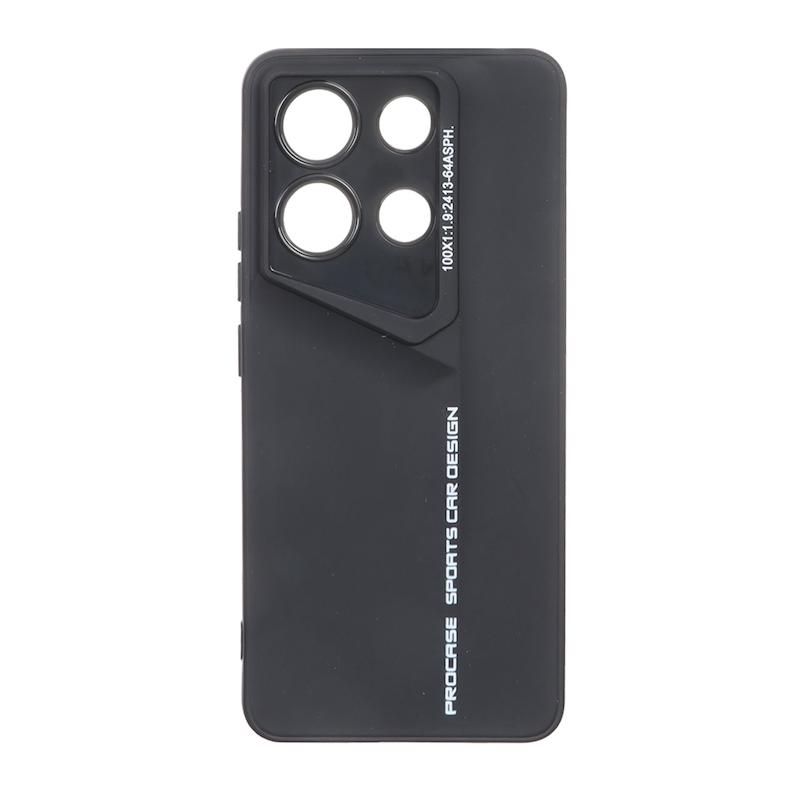 قاب گوشی Redmi Note 13 4G شیائومی سری Porsche Design سیلیکونی ژله ای محافظ لنز دار مشکی کد 106777
