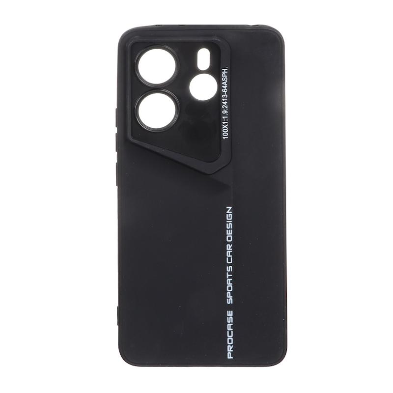 قاب گوشی Redmi Note 14 4G شیائومی سری Porsche Design سیلیکونی ژله ای محافظ لنز دار مشکی کد 106778