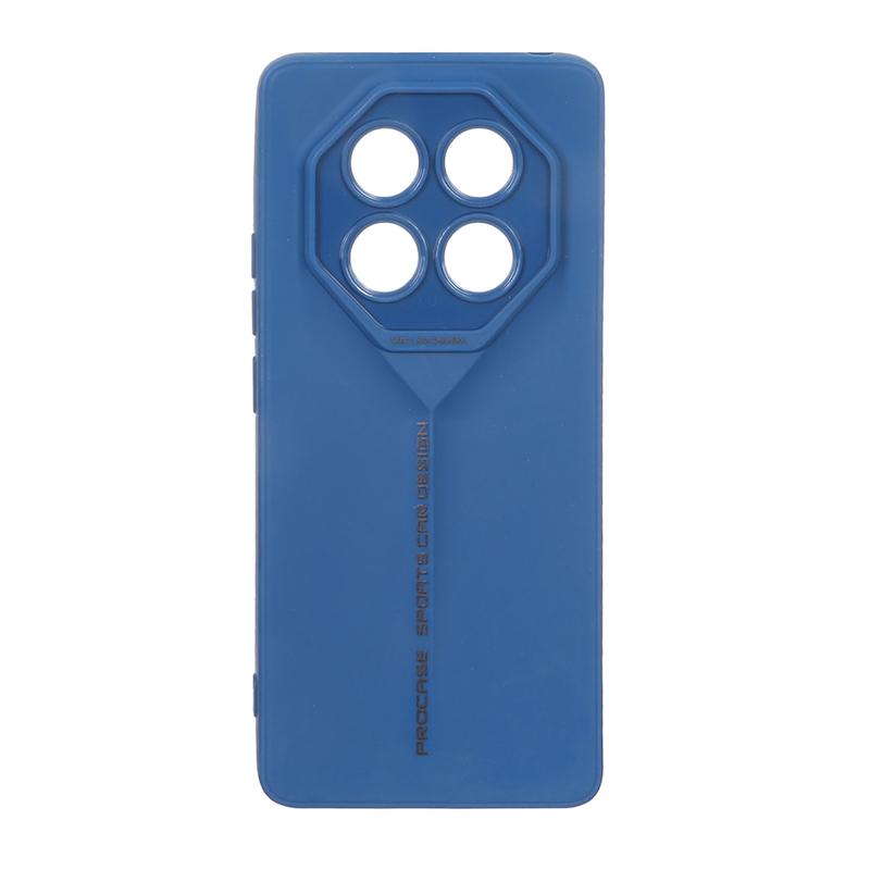 قاب گوشی Redmi Note 14 Pro 4G شیائومی سری Porsche Design سیلیکونی ژله ای محافظ لنز دار آبی کد 106782