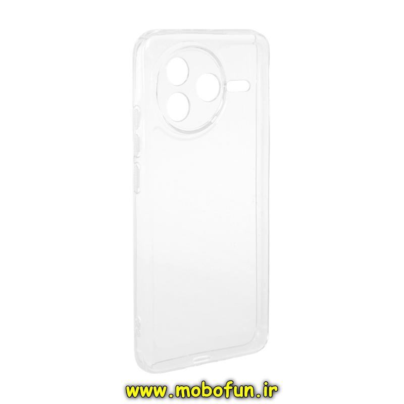 قاب گوشی Poco F7 Pro شیائومی ژله ای شفاف بی رنگ SPACE ایربگ دار محافظ لنز دار کد 94711