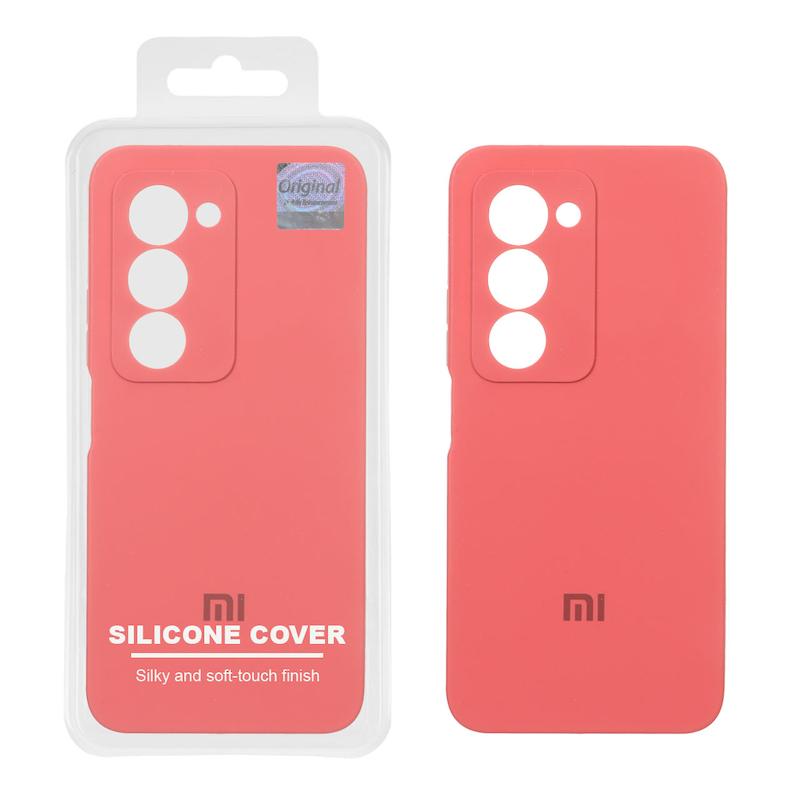 قاب گوشی Redmi 15 4G شیائومی سیلیکونی اورجینال پاک کنی درجه یک زیربسته گلبهی تیره کد 106957