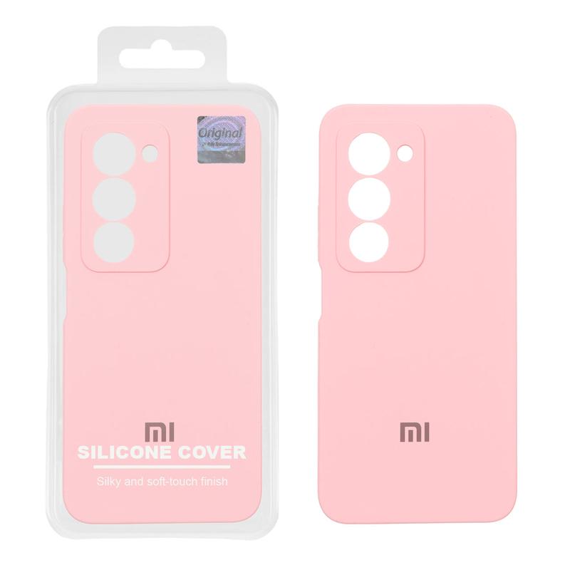 قاب گوشی Redmi 15 4G شیائومی سیلیکونی اورجینال پاک کنی درجه یک زیربسته صورتی کد 106962