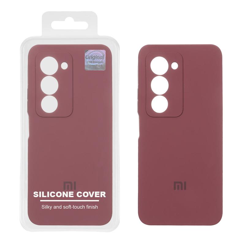 قاب گوشی Redmi 15 4G شیائومی سیلیکونی اورجینال پاک کنی درجه یک زیربسته زرشکی کد 106963